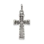 Sterling Silver Antiqued Cross Pendant - Image 4