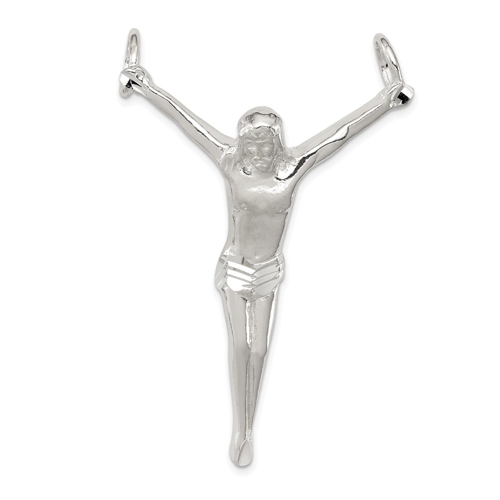 QC527.jpg Sterling Silver Corpus (Crucified Christ) Pendant - Image 1