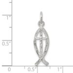 Sterling Silver Ichthus (Fish) Charm - Image 3