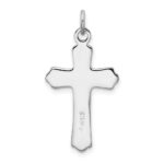 Sterling Silver Platinum-plated & 18k Gold-plated Cross Charm - Image 3