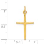 Sterling Silver & 24k Gold -plated Passion Cross Charm - Image 3