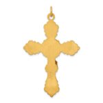 Sterling Silver & 24k Gold -plated INRI Crucifix Pendant - Image 4