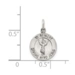 Sterling Silver Antiqued Divino Nino Medal (Divine Infant Jesus) - Image 3