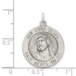 Sterling Silver Antiqued Ecce Homo Medal - Image 3