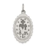 Sterling Silver Antiqued Miraculous Medal - Image 4