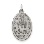 Sterling Silver Antiqued Miraculous Medal - Image 4