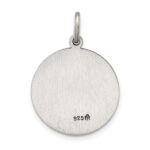 Sterling Silver Antiqued Our Lady of Lourdes Medal - Image 4