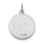 Sterling Silver Rhodium-plated Saint Christopher Medal - Image 4