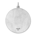 Sterling Silver Rhodium-plated Saint Christopher Medal - Image 4