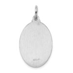 Sterling Silver Rhodium-plated Saint Christopher Medal - Image 4