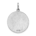 Sterling Silver Rhodium-plated Saint Joseph Medal - Image 3