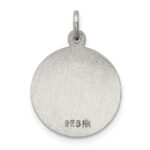 Sterling Silver Antiqued Saint Lucy Medal - Image 4