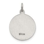 Sterling Silver Antiqued Saint Luke Medal - Image 4