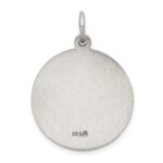 Sterling Silver Antiqued Saint Luke Medal - Image 3