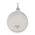Sterling Silver Antiqued Saint Francis Medal - Image 4