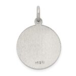 Sterling Silver Antiqued Saint Francis Medal - Image 4