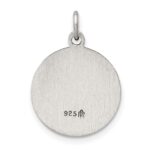 Sterling Silver Antiqued Saint Francis of Assisi Medal - Image 4