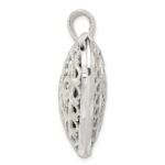 Sterling Silver Filigree Puffed Heart Pendant - Image 2