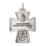 Sterling Silver Antiqued Reversible 4-way Medal - Image 4