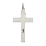 Sterling Silver Antiqued Rosary Cross Pendant - Image 4