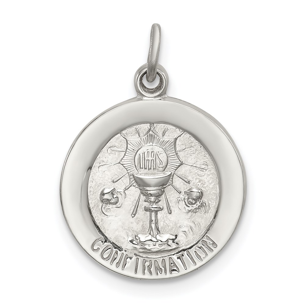 QC5899.jpg Sterling Silver Confirmation Medal - Image 1