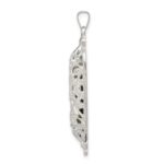 Sterling Silver Fancy Mezuzah Pendant - Image 2