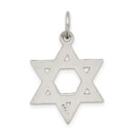 Sterling Silver Antiqued Star of David Pendant - Image 4