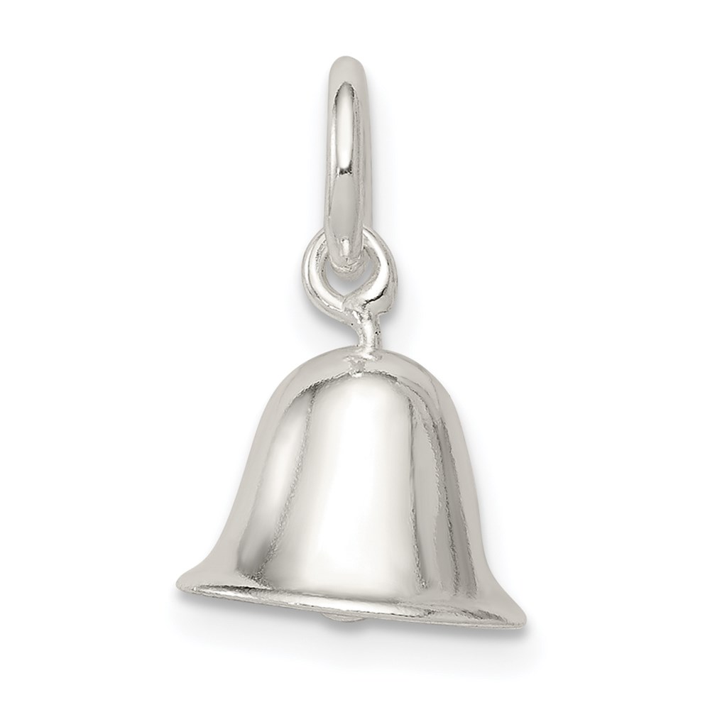 QC6009.jpg Sterling Silver Moveable Bell Charm - Image 1