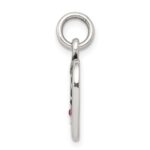 Sterling Silver Antiqued Sweet 16 Heart Charm - Image 2