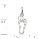 Sterling Silver Foot Charm - Image 3