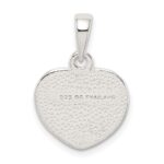 Sterling Silver Enameled Little Princess Heart Pendant - Image 4