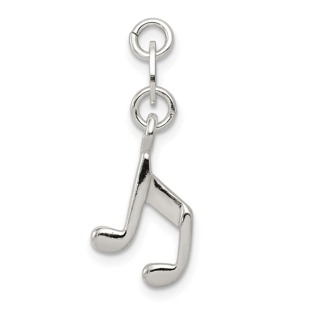QC6120.jpg Sterling Silver Music Note Charm - Image 1