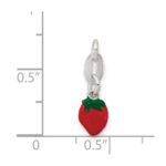 Sterling Silver Enameled Strawberry Charm - Image 3