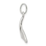 Sterling Silver Whale Tail Charm - Image 2