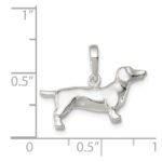 Sterling Silver Dachshund Pendant - Image 3