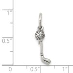 Sterling Silver Antiqued Golfer's Charm - Image 3