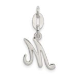 Sterling Silver Letter M Initial Charm - Image 4