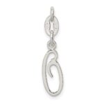 Sterling Silver Letter O Initial Charm - Image 4