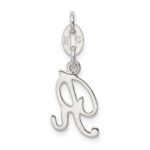 Sterling Silver Letter R Initial Charm - Image 4