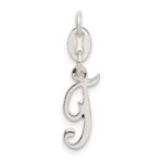 Sterling Silver Letter T Initial Charm