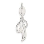 Sterling Silver Letter V Initial Charm