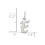 Sterling Silver Letter E Initial Charm - Image 4