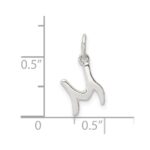 Sterling Silver Letter M Initial Charm - Image 4