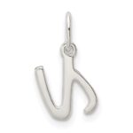 Sterling Silver Letter N Initial Charm - Image 3