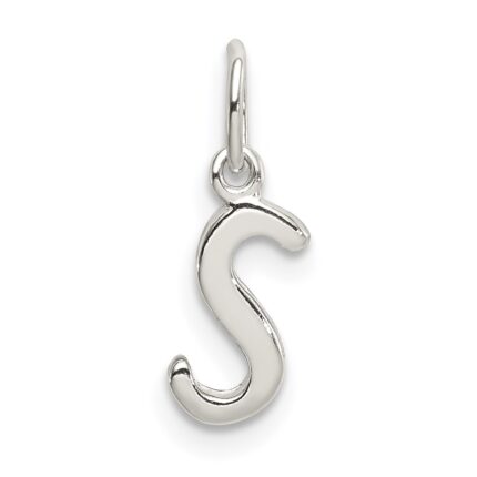 Sterling Silver Letter S Initial Charm