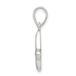 Sterling Silver Letter J Initial Pendant - Image 2