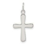 Sterling Silver Polished Cross Charm