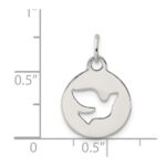 Sterling Silver Circle w/Dove Charm - Image 3