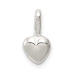 Sterling Silver Puffed Heart Charm - Image 3