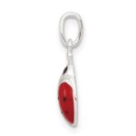 Sterling Silver Enameled Lady Bug Charm - Image 2